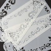 LEAFY SCROLL FRAME STENCIL 1PC